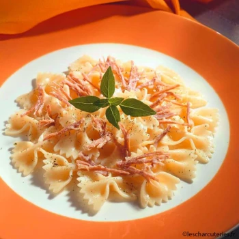 Farfalles aux rillettes