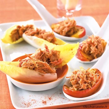 Rillettes sur lit d'endives